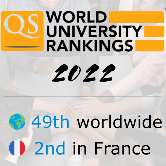 IP Paris dans le Top 50 des universités mondiales pour son premier classement par QS 
